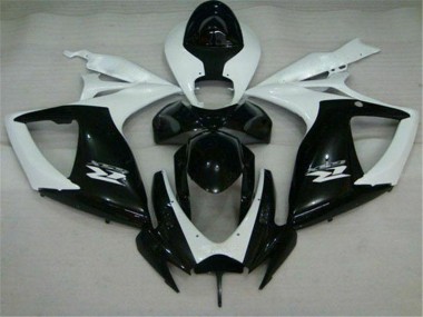 Loja Carenagem Moto Suzuki GSXR 600 / 750 K6 06-07 - Preto Branco