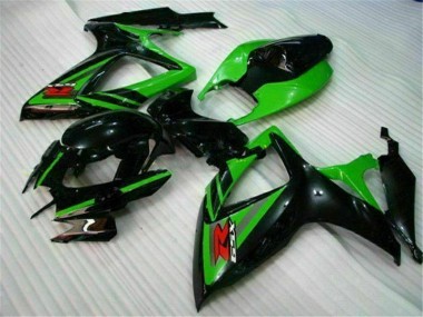 Loja Carenagem Moto Suzuki GSXR 600 / 750 K6 06-07 - Preto Verde