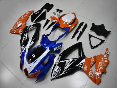 Loja Carenagem Moto Suzuki GSXR 600 / 750 K8 08-10 - Azul Laranja