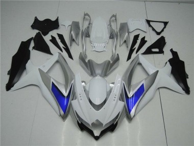 Loja Carenagem Moto Suzuki GSXR 600 / 750 K8 08-10 - Branco Prata Azul