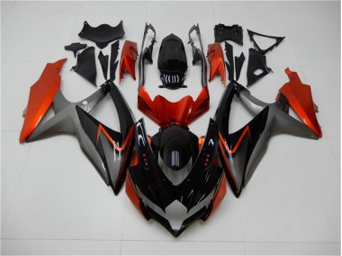 Loja Carenagem Moto Suzuki GSXR 600 / 750 K8 08-10 - Preto Laranja Cinzento