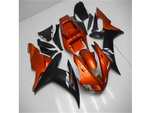 Loja Carenagem Moto Yamaha R1 02-03 - Laranja Preto