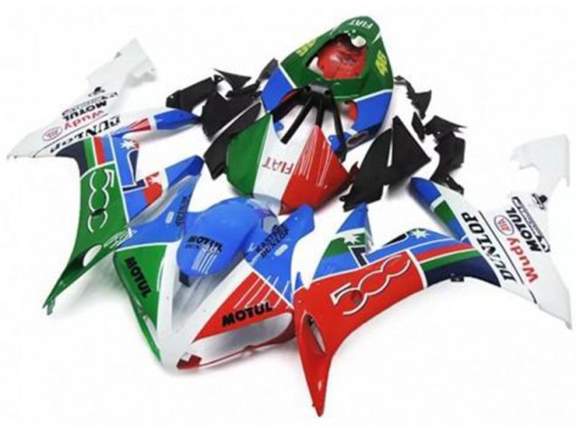 Loja Carenagem Moto Yamaha R1 04-06 - Verde Vermelho Azul Branco