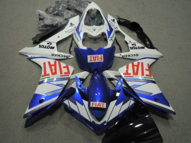 Loja Carenagem Moto Yamaha R1 07-08 - Azul Branco Vermelho Fiat