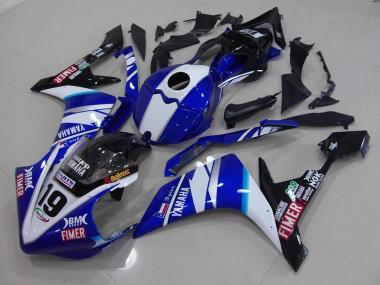 Loja Carenagem Moto Yamaha R1 07-08 - Branco Azul