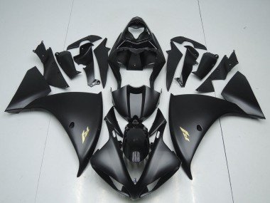 Loja Carenagem Moto Yamaha R1 12-14 - Preto Fosco Adesivo