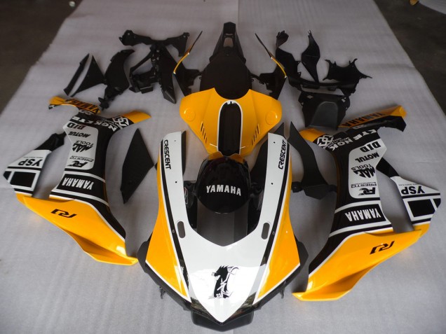 Loja Carenagem Moto Yamaha R1 15-19 - Amarelo Branco Preto