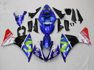 Loja Carenagem Moto Yamaha R1 15-19 - Azul Branco Preto Vermelho