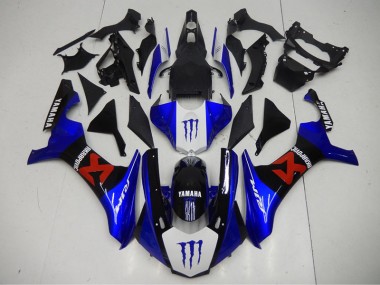 Loja Carenagem Moto Yamaha R1 15-19 - Preto Azul