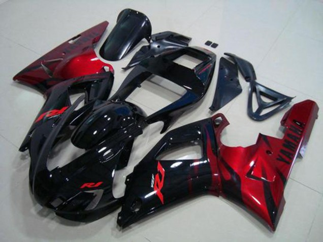 Loja Carenagem Moto Yamaha R1 98-99 - Preto Vermelho