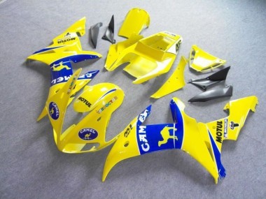 Loja Carenagem Moto Yamaha R6 03-05 - Amarelo Azul Motul Camelo