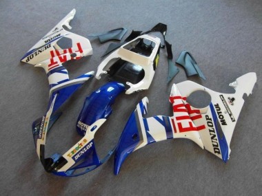 Loja Carenagem Moto Yamaha R6 03-05 - Azul Branco Fiat