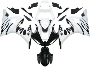 Loja Carenagem Moto Yamaha R6 03-05 - Branco Chama Preto