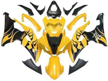 Loja Carenagem Moto Yamaha R6 08-16 - Amarelo Preto Chama R6