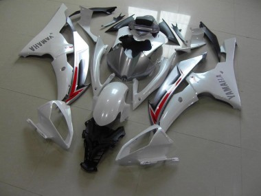 Loja Carenagem Moto Yamaha R6 08-16 - Branco Pérola Prata