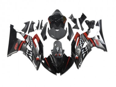 Loja Carenagem Moto Yamaha R6 08-16 - Cinzento Vermelho Tubarão