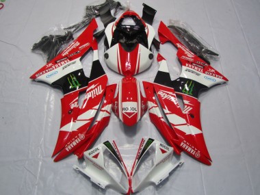 Loja Carenagem Moto Yamaha R6 08-16 - Vermelho Branco Rocol