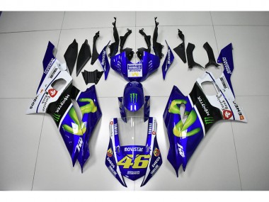 Loja Carenagem Moto Yamaha R6 17-23 - Monster Azul Movistar 46