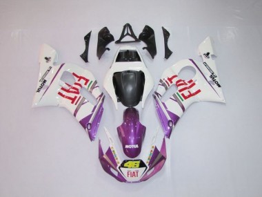 Loja Carenagem Moto Yamaha R6 98-02 - Branco Roxo Fiat 46