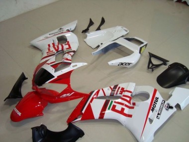 Loja Carenagem Moto Yamaha R6 98-02 - Branco Vermelho Fiat Motul Acer