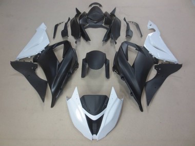 Loja Carroçaria Moto Kawasaki ZX6R 13-18 - Preto Branco