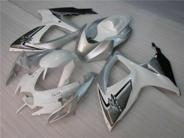 Loja Carroçaria Moto Suzuki GSXR 600 / 750 K6 06-07 - Branco Prata