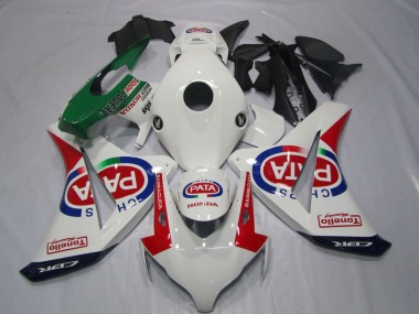 Loja Injeção Kit Carenagem Honda CBR 1000RR 08-11 - Branco Vermelho PATA