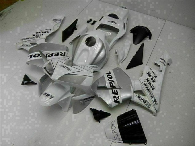 Loja Injeção Kit Carenagem Honda CBR 600RR 03-04 - Branco Repsol