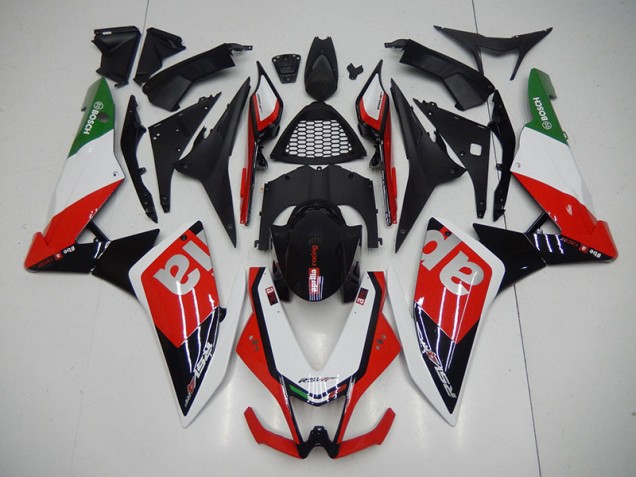 Loja Kit Carenagem Moto Aprilia RSV4 09-15 - Preto Vermelho