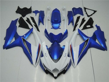 Loja Kit Carenagem Moto Suzuki GSXR 600 / 750 K8 08-10 - Branco Azul