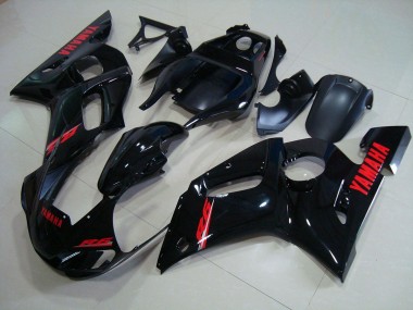 Loja Kit Carenagem Moto Yamaha R6 98-02 - Preto Brilhante Vermelho Decalques