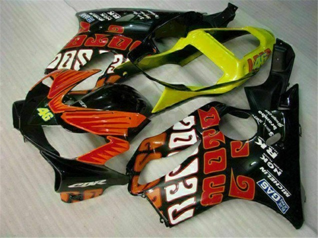 Loja Kit Completo Carenagem Moto Honda CBR 600 F4i 01-03 - Laranja Preto