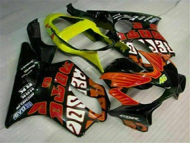 Loja Kit Completo Carenagem Moto Honda CBR 600 F4i 01-03 - Laranja Preto