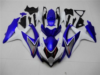 Loja Kit Completo Carenagem Moto Suzuki GSXR 600 / 750 K8 08-10 - Branco Azul