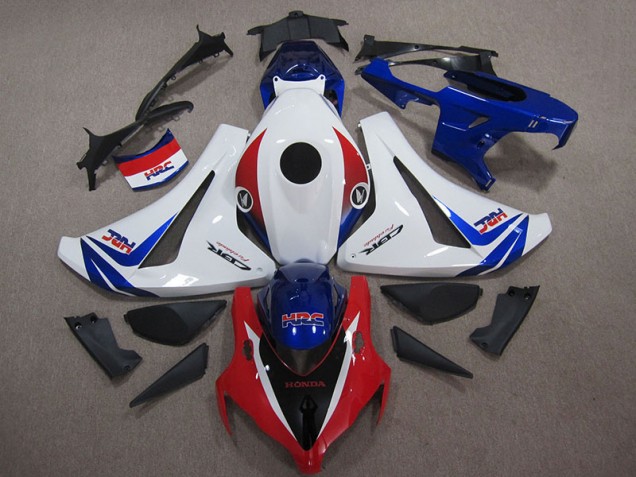 Loja Kits Carenagem Moto Honda CBR 1000RR 08-11 - Branco Azul Vermelho HRC