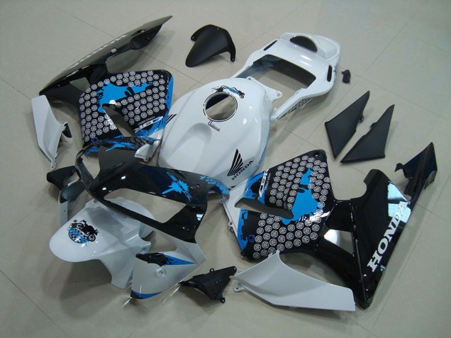 Loja Kits Carenagem Moto Honda CBR 600RR 03-04 - Branco Preto Azul