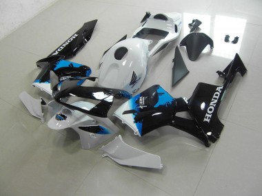 Loja Kits Carenagem Moto Honda CBR 600RR 03-04 - Branco Preto Azul