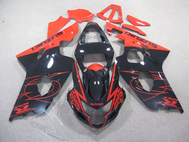 Loja Kits Carenagem Moto Suzuki GSXR 750 K4 04-05 - Vermelho Preto