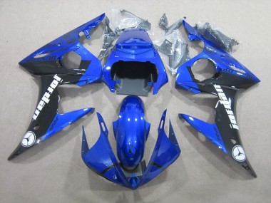 Loja Kits Carenagem Moto Yamaha R6 03-05 - Azul Preto