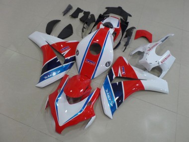 Loja Kits Completo Carenagem Moto Honda CBR 1000RR 08-11 - Vermelho Branco Azul HRC