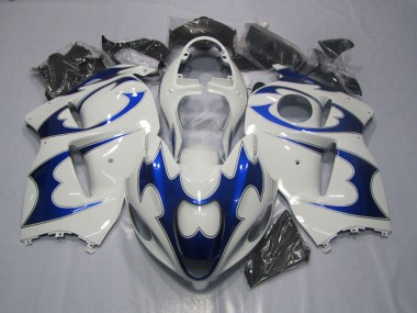 Loja Moto Plástico Suzuki GSXR 1300 Hayabusa 96-07 - Branco Azul