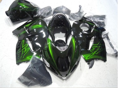 Loja Moto Plástico Suzuki GSXR 1300 Hayabusa 96-07 - Preto Verde