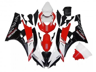 Loja Moto Plásticos Yamaha R6 06-07 - Branco Vermelho Preto